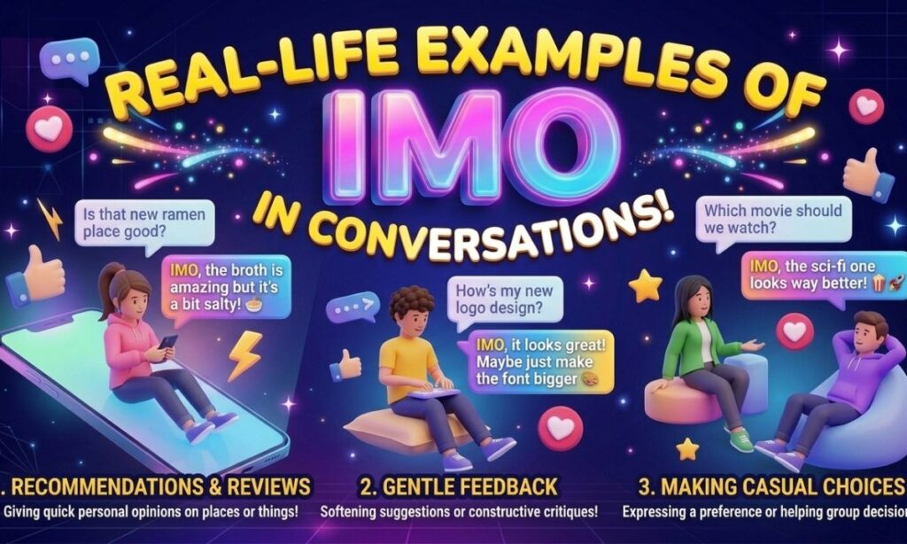 Real-Life Examples of IMO in Conversations
